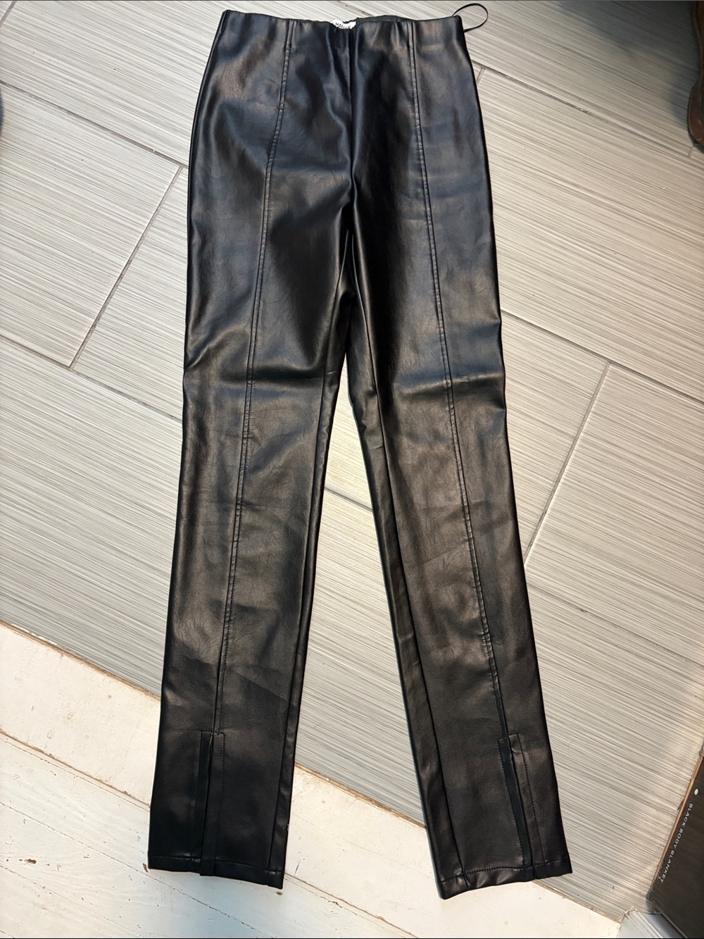 Steve Madden Black Faux Leather Jeggings